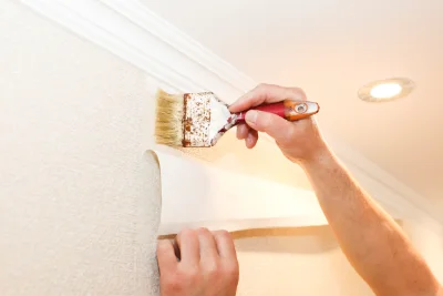 Pose de papier peint à Tourcelles-Chaumont — revêtements muraux et toiles de verre